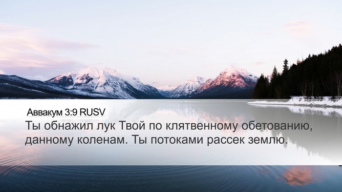 Аввакум 3:9 RUSV Bible Verse Image