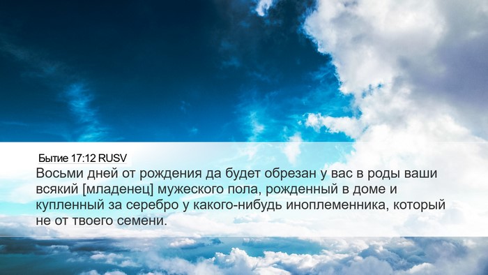 Бытие 17:12 RUSV Bible Verse Image