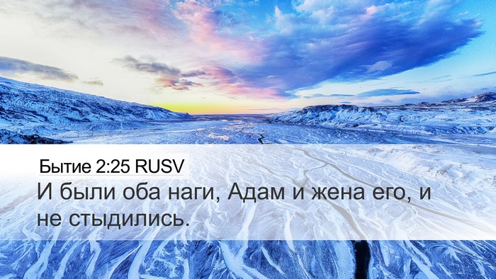 Бытие 2:25 RUSV Bible Verse Image