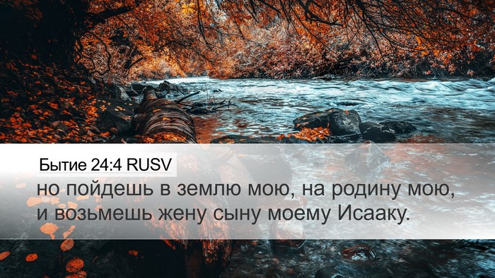 Бытие 24:4 RUSV Bible Verse Image