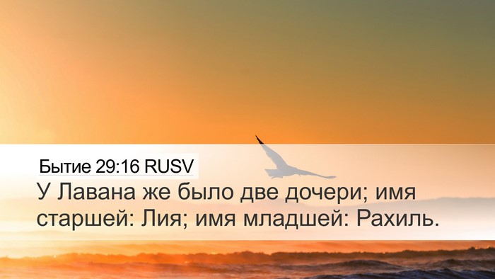 Бытие 29:16 RUSV Desktop Wallpaper - У Лавана же было две - Desktop Bible Verse Wallpaper