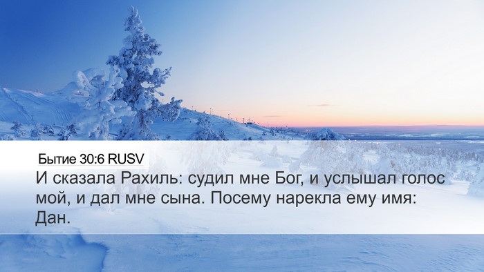 Бытие 30:6 RUSV Bible Verse Image