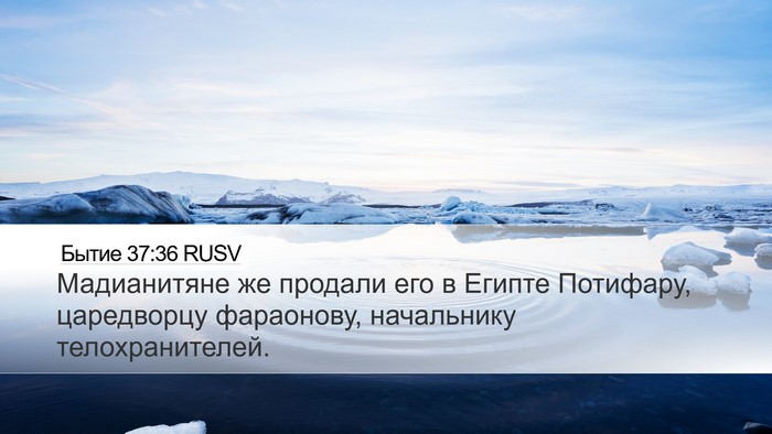 Бытие 37:36 RUSV Bible Verse Image