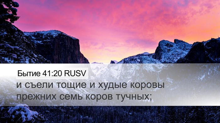 Бытие 41:20 RUSV Bible Verse Image