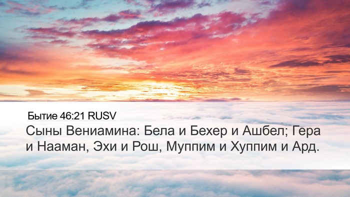 Бытие 46:21 RUSV Bible Verse Image