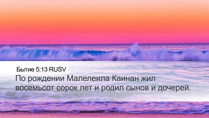 Бытие 5:13 RUSV Bible Verse Image