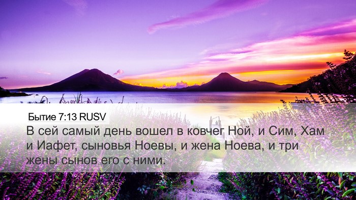Бытие 7:13 RUSV Bible Verse Image