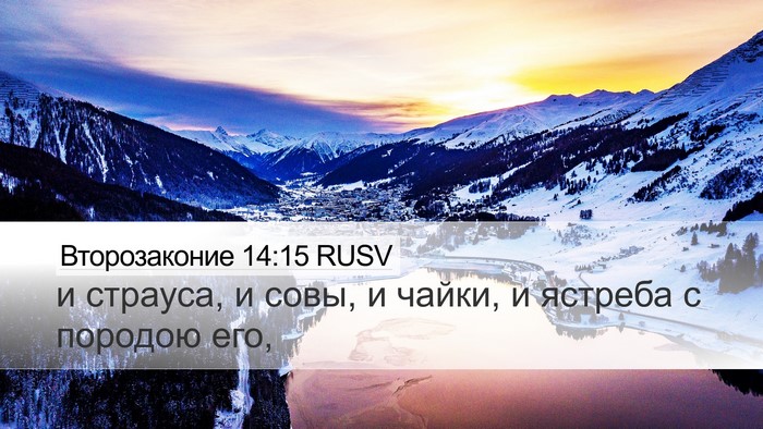 Второзаконие 14:15 RUSV Bible Verse Image