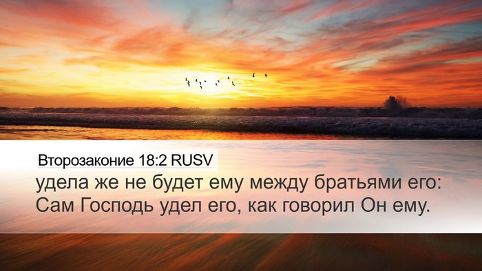 Второзаконие 18:2 RUSV Desktop Wallpaper - удела же не будет ему между - Desktop Bible Verse Wallpaper