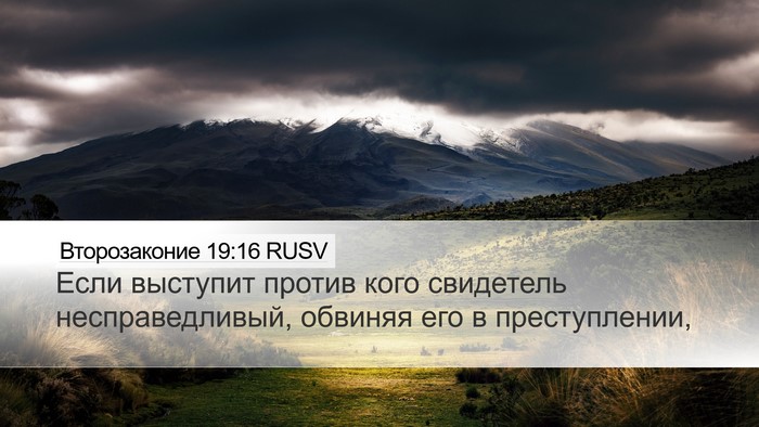 Второзаконие 19:16 RUSV Bible Verse Image