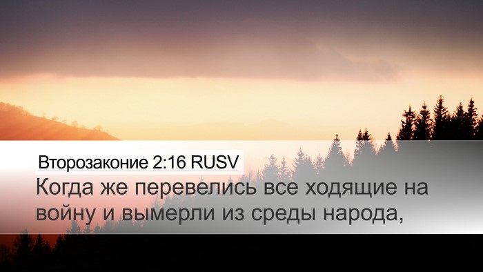 Второзаконие 2:16 RUSV Desktop Wallpaper - Когда же перевелись все - Desktop Bible Verse Wallpaper