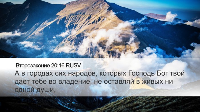 Второзаконие 20:16 RUSV Bible Verse Image