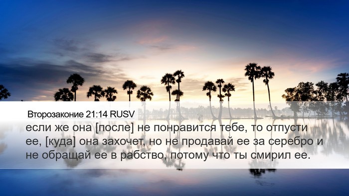 Второзаконие 21:14 RUSV Desktop Wallpaper - если же она [после] не - Desktop Bible Verse Wallpaper