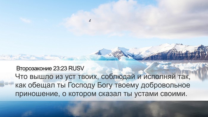 Второзаконие 23:23 RUSV Bible Verse Image