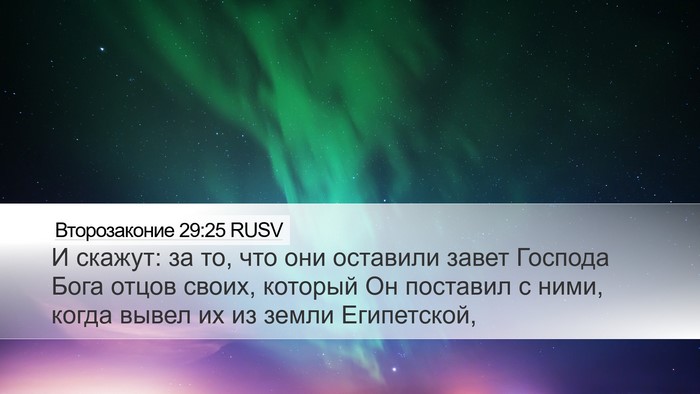 Второзаконие 29:25 RUSV Bible Verse Image