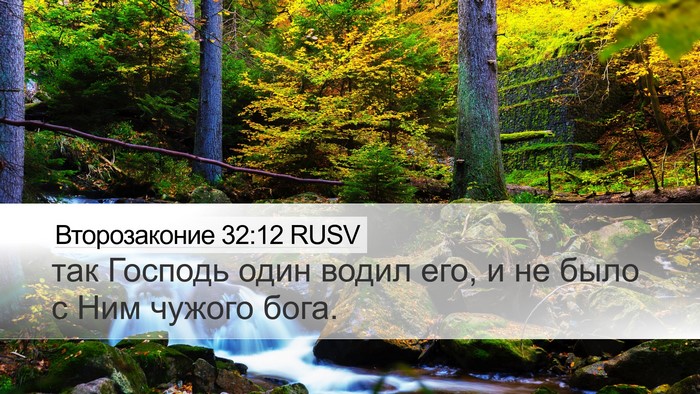 Второзаконие 32:12 RUSV Bible Verse Image