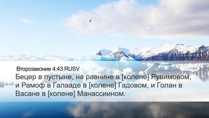 Второзаконие 4:43 RUSV Bible Verse Image
