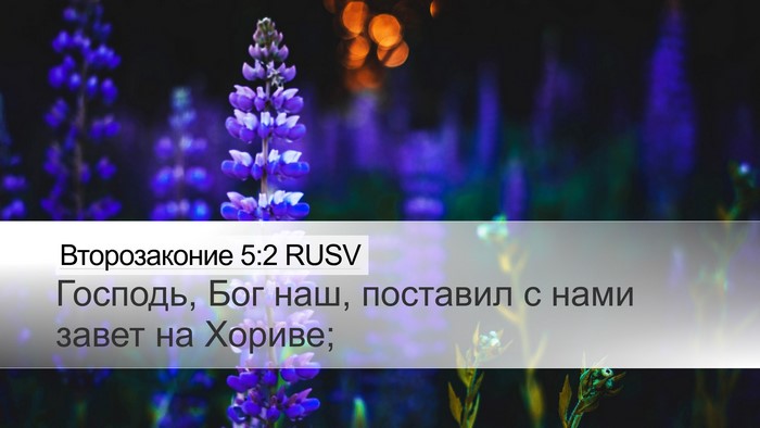 Второзаконие 5:2 RUSV Bible Verse Image