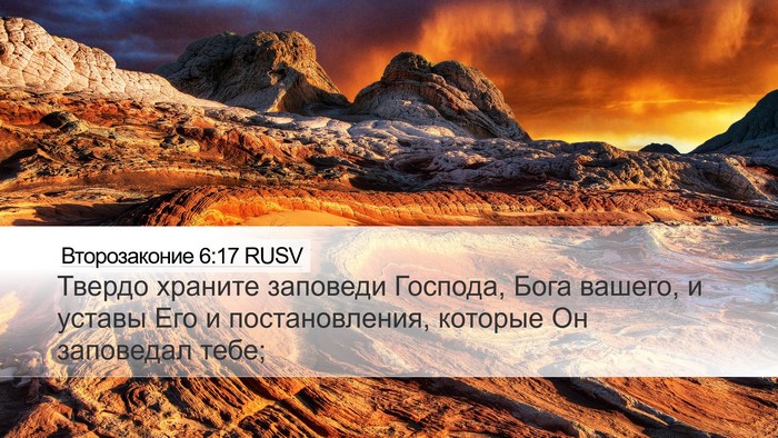 Второзаконие 6:17 RUSV Bible Verse Image