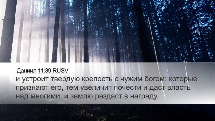 Даниил 11:39 RUSV Bible Verse Image