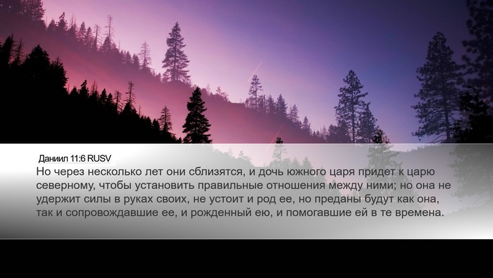 Даниил 11:6 RUSV Bible Verse Image