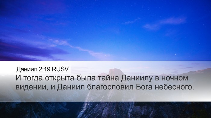 Даниил 2:19 RUSV Bible Verse Image
