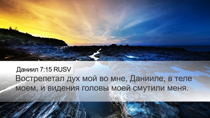 Даниил 7:15 RUSV Bible Verse Image