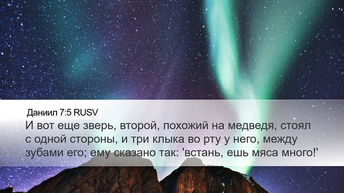 Даниил 7:5 RUSV Bible Verse Image