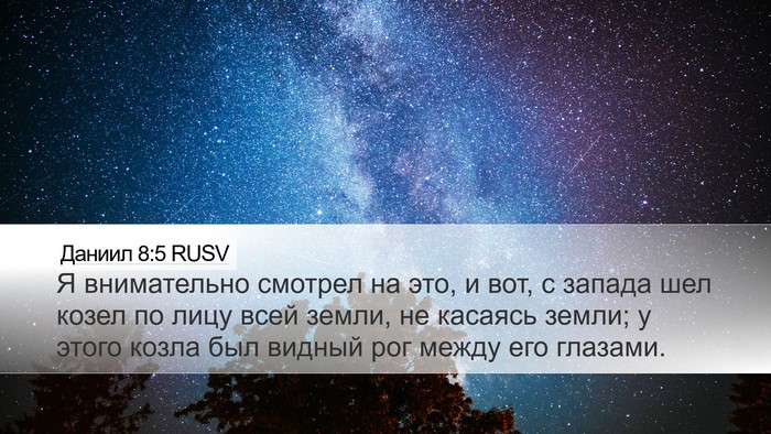 Даниил 8:5 RUSV Desktop Wallpaper - Я внимательно смотрел на - Desktop Bible Verse Wallpaper