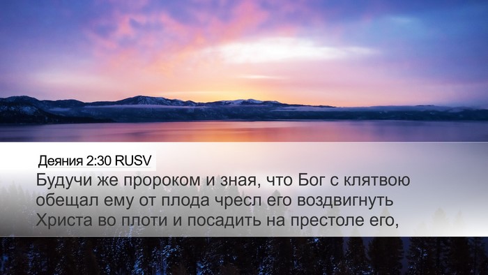 Деяния 2:30 RUSV Bible Verse Image