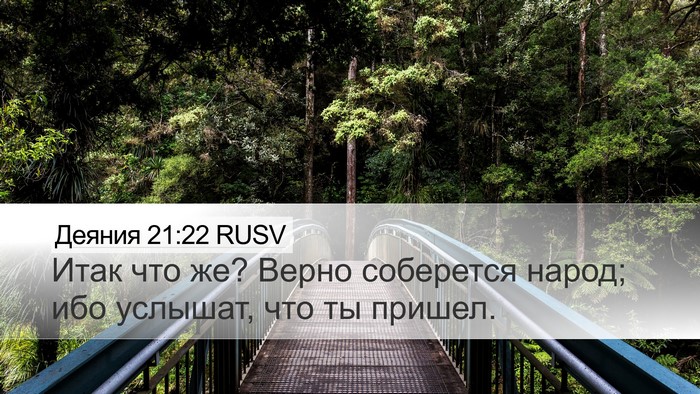 Деяния 21:22 RUSV Bible Verse Image
