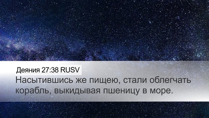 Деяния 27:38 RUSV Bible Verse Image
