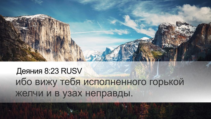 Деяния 8:23 RUSV Bible Verse Image