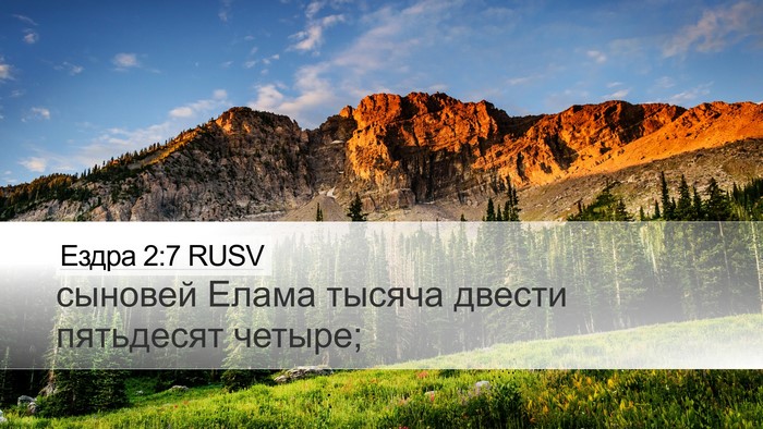 Ездра 2:7 RUSV Bible Verse Image