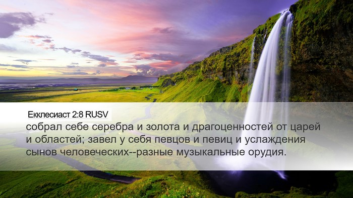 Екклесиаст 2:8 RUSV Bible Verse Image