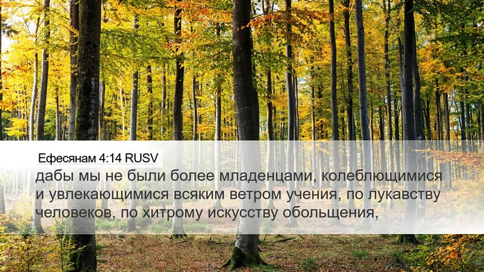 Ефесянам 4:14 RUSV Bible Verse Image