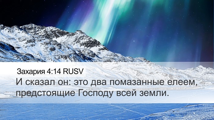 Захария 4:14 RUSV Bible Verse Image