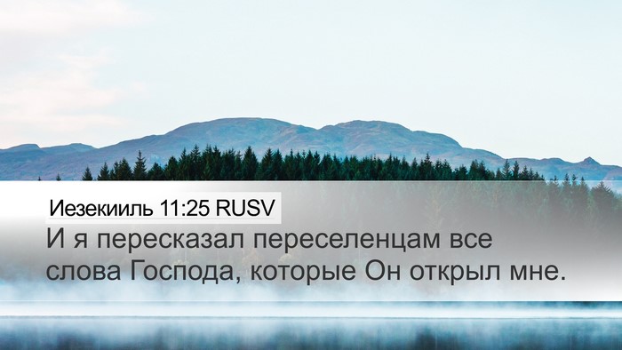 Иезекииль 11:25 RUSV Bible Verse Image