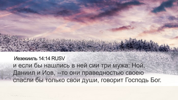 Иезекииль 14:14 RUSV Bible Verse Image