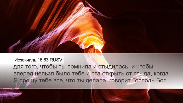 Иезекииль 16:63 RUSV Bible Verse Image