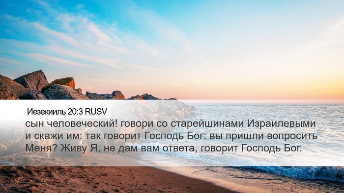 Иезекииль 20:3 RUSV Bible Verse Image