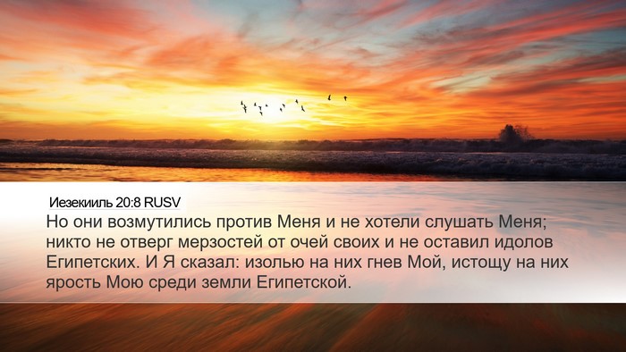 Иезекииль 20:8 RUSV Bible Verse Image
