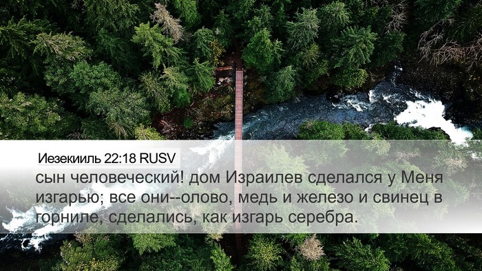 Иезекииль 22:18 RUSV Bible Verse Image