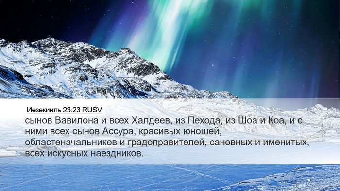 Иезекииль 23:23 RUSV Bible Verse Image