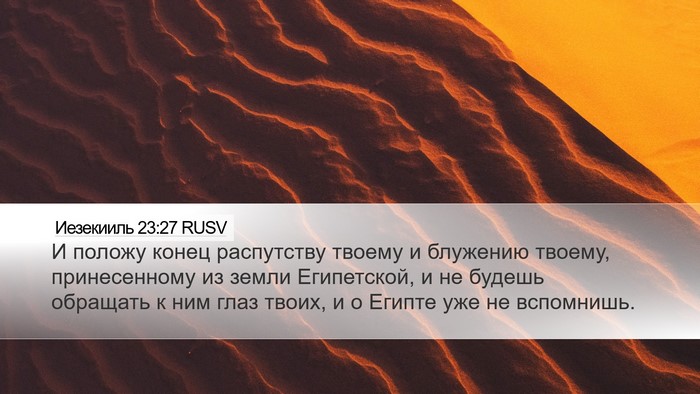 Иезекииль 23:27 RUSV Bible Verse Image