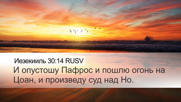 Иезекииль 30:14 RUSV Bible Verse Image