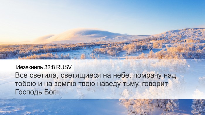Иезекииль 32:8 RUSV Bible Verse Image