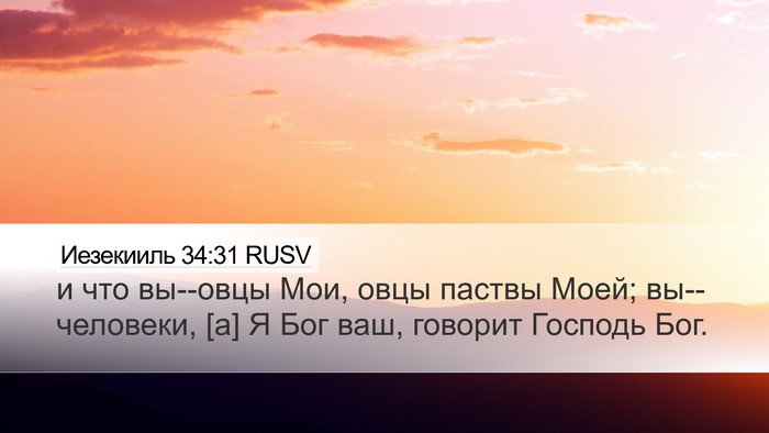 Иезекииль 34:31 RUSV Bible Verse Image