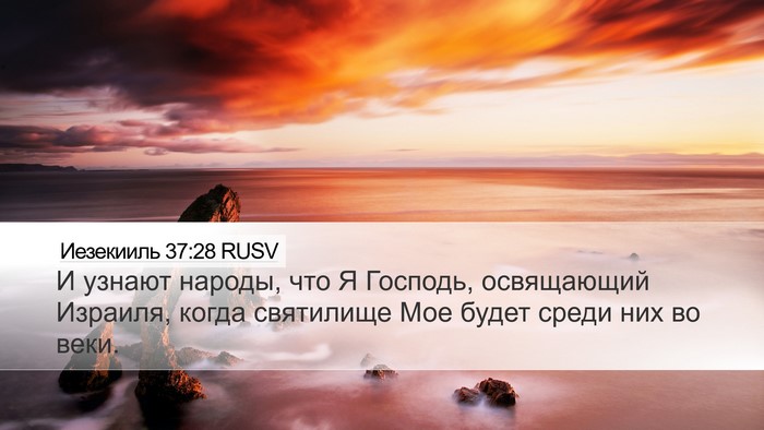 Иезекииль 37:28 RUSV Bible Verse Image