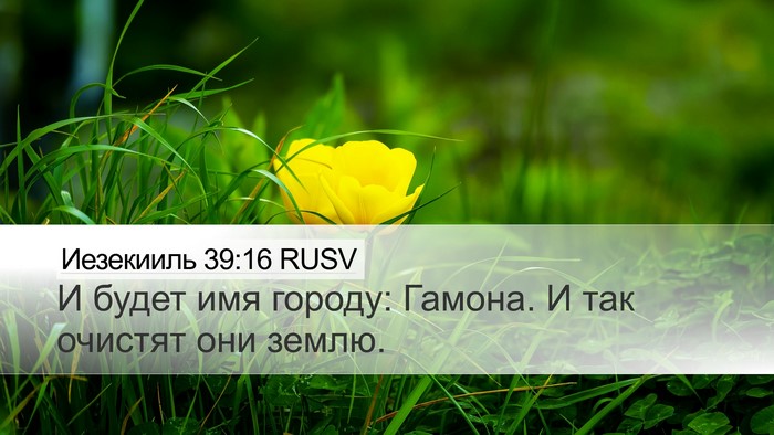 Иезекииль 39:16 RUSV Bible Verse Image